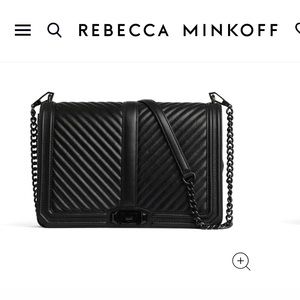 Chevron Quilted Jumbo Love Crossbody